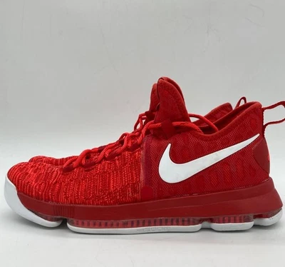 Кроссовки баскетбольные мужские Nike KD 9 красно-белые размер 12,5 843392-611 - Изображение 1 из 4