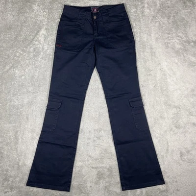 Pantalones cargo US Polo Assn para mujer 5/6 azul marino elásticos corte bota bolsillos utilitarios Foto 1 de 4