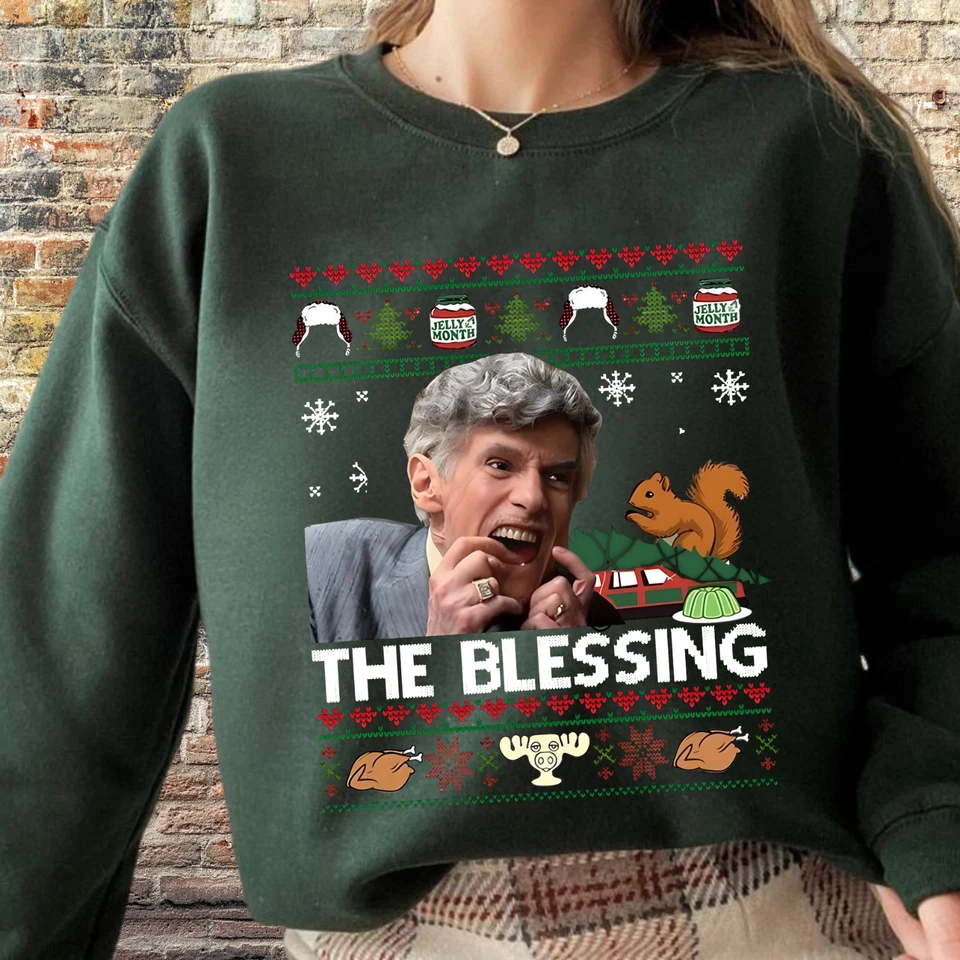 Sudadera de Navidad The Blessing Divertida Fea Navidad Suéter Foto 1 de 4