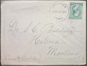 Billete Springfield TN Violet CDS 2c a Helena MT 1888 Robertson County  - Imagen 1 de 2