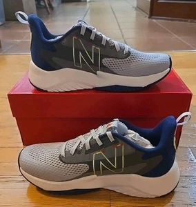 New Balance Kids Rave Run v2 (Big Kid) Größe 4 Grau/Blau Unisex - Bild 1 von 7