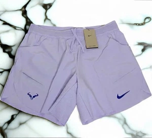 Nike Rafa Nadal 7” Mens Lavender Court Tennnis Shorts DV2881-515 Size Small - Picture 1 of 4