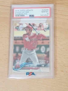 2018 Topps Update Shohei Ohtani RC RAINBOW FOIL Rookie Debut PSA 10 #US285 - Picture 1 of 2