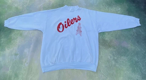 Vintage Edmonton Oilers Men's Sweatshirt Size XL__MADE IN USA Cover