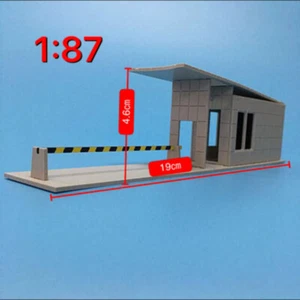HO Scale Outland Model Railway Train Layout City Security Room Building Model - Picture 1 of 6