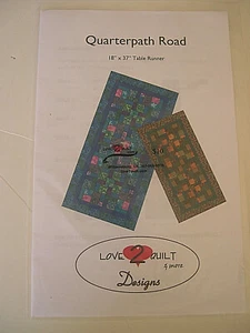 Quarterpath Road Table Runner Quilt Pattern by Love 2 Quilt Designs - Picture 1 of 2
