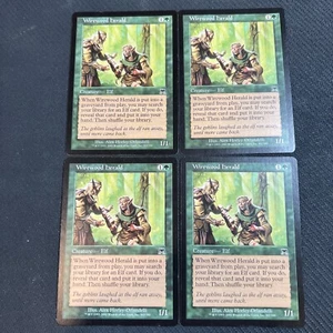 Wirewood Herald Magic The Gathering Mtg Onslaught Playset Card 4  NM - Picture 1 of 4