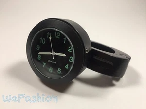 Universal Fit 7/8" To 1-1/4" Motorcycle Cruiser Handlebar Bar Mount Clock Handle - Picture 1 of 4