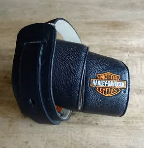 Harley Davidson 2.5" Wide Black Leather Guitar Strap - Picture 1 of 9