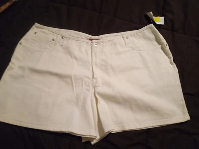 L.A. Blues Stretch size 22 White denim shorts  Fashion Bug - Image 1 of 4