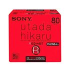 SONY Recording MD (Mini Disc) RED HOT 80 minutes 3 discs 3MDW80RH [Hikaru Utada