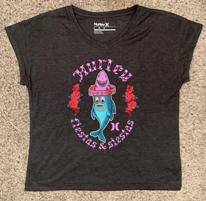 Hurley Shirt Youth Girls Size L (12-13 yrs) Short Sleeve Fiestas & Siestas - Picture 1 of 3