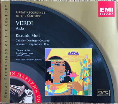 Giuseppe Verdi・Aida・Riccardo Muti: NPO・Caballé・Domingo・℗1974・3CD ©2001 EMI・NM! - Bild 1 von 4