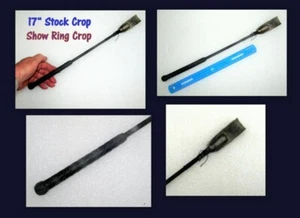 Vintage Stock Show Ring/Riding  Crop  17" L   Used  Tip Snaps - Picture 1 of 5