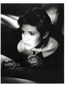 CARRIE FISHER firmato LEIA in Star Wars; shampoo 8x10 con certificato di autenticità - Foto 1 di 3