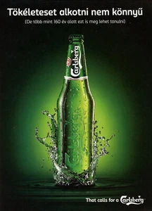 CARLSBERG BIERANZEIGE #4 SELTEN VERGRIFFEN ~ AUSLÄNDISCHE ANZEIGE - Bild 1 von 2