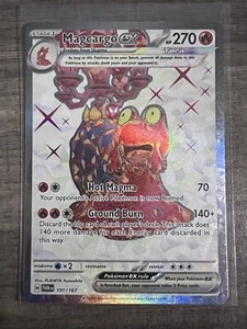Pokémon TCG Magcargo ex scharlachrot & violett-Dämmerung Maskerade 191/167 Holo Ultra - Bild 1 von 2