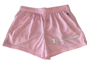 Champion girls mesh athletic shorts in light pink with script logo L(14) - Picture 1 of 2
