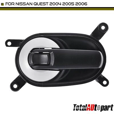 Manija de puerta interior Black Rouge para Nissan Quest 2004 2005 2006 pasajero delantero Foto 1 de 4