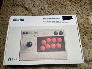 8Bitdo Arcade Stick for Switch & Windows Arcade Support Wireless Bluetooth - Picture 1 of 4