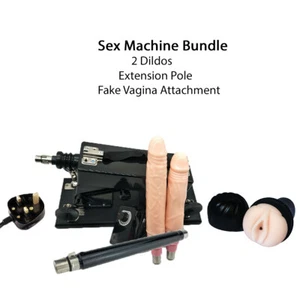 Portable Sex Machine 2 Dildo Sex Toy Extension Pole Fake Vagina UK PLUG - Picture 1 of 11