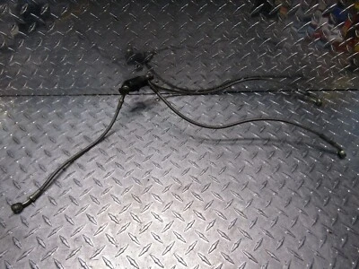 Yamaha RZ350 RZ 350 1984 1985 OEM líneas de freno delanteras trenzadas de acero inoxidable (3) Foto 1 de 4