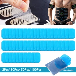 Muscle Toner Gel Pads Abs Stimulator EMS Machine Toning Belt Trainer Device - Picture 1 of 12