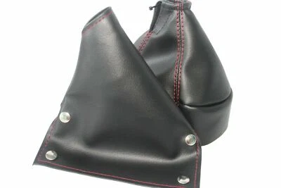 Juego de botas de freno y cambio manual de vinilo puntada roja para Datsun 240z 260z 280z Foto 1 de 4