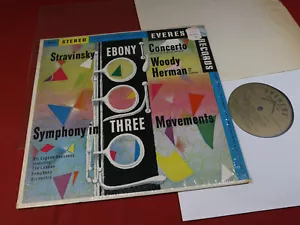 Stravinsky EBONY CONCERTO / SYMPHONY Woody Herman Goossens LP Everest near min - Picture 1 of 3