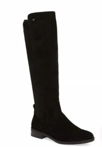 New Very Volatile Medford Knee High Boot Suede Leather Black women size 6  - Picture 1 of 9