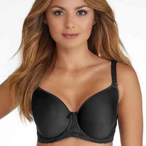 Sujetador Camiseta Fantasie 2024 Rebecca Espaciador Moldeado Negro Talla 36G $52 - Imagen 1 de 10