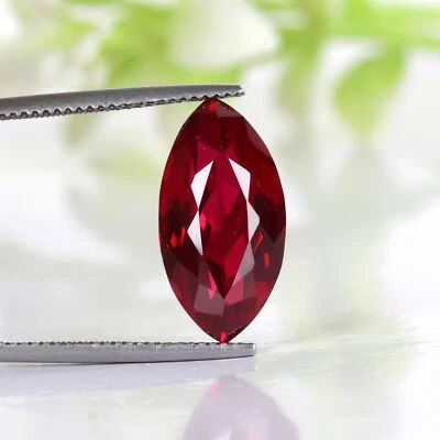 10. Carat Red Ruby Marquise Cut Loose Gemstone For Jewelry And Ring Making - Image 1 of 3
