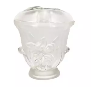 Soporte para cepillo de dientes de vidrio esmerilado de colección iris floral flor de tulipán victoriano 2 piezas - Imagen 1 de 5