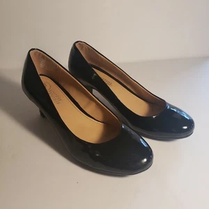 Women's Black Pumps 2 Inches Mootsies Tootsies 6.5M - Picture 1 of 11