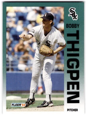 Bobby Thigpen 1992 Fleer #99 Chicago White Sox - Image 1 of 2