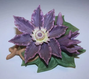 NIB LENOX 2004 GARDEN FLOWERS COLLECTION CLEMATIS FLOWER SCULPTURE - Picture 1 of 6