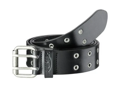 TRIUMPH BLACK BOVINE LEATHER EYELET BELT MACA25009 - image 1 of 3