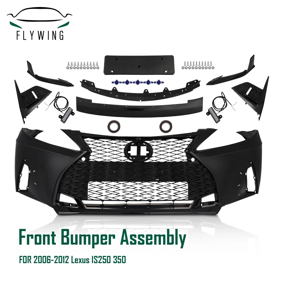 For 2006-13 Lexus IS250 IS350 Bumper Kit W/LED Fog Light Lip Conversion To 2021+ Foto 1 de 4