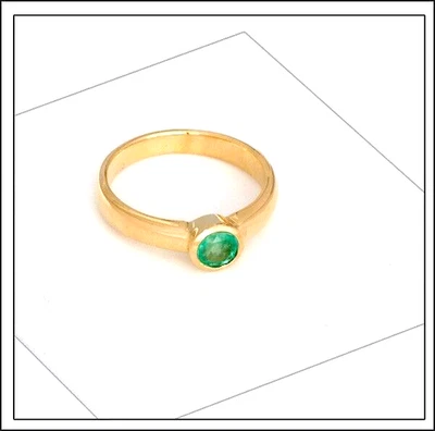 Smaragd Ring Gelbgold - Klassisch, edles von Greenfire - Bild 1 von 4