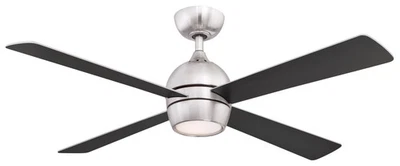 Fanimation Kwad 52" LED Indoor Ceiling Fan in Brushed Nickel with Opal Frosted - Image 1 of 2