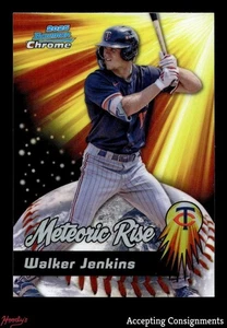 2025 Bowman Chrome Metoric Rice #MR6 Walker Jenkins ROOKIE Twins - Picture 1 of 2