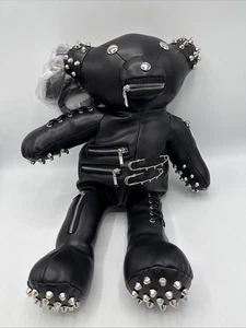 Dolls Kill Tormented Teddy Backpack Vegan Leather Bag, Spikes and Studs READ!!!! - Picture 1 of 5