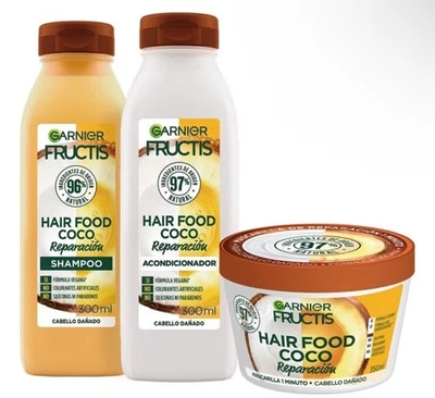 Kit Garnier Hair Food de Coco – Tratamiento Completo para Pelo Maltratado + Sham - image 1 of 4