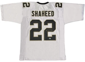 Rashid Shaheed of the New Orleans Saints Autographed Custom White Jersey Beckett - Picture 1 of 4