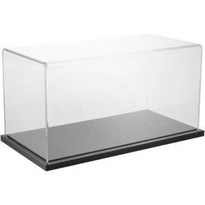 Plymor Clear Acrylic Display Case with Black Base, 10" x 5" x 5" - Picture 1 of 2