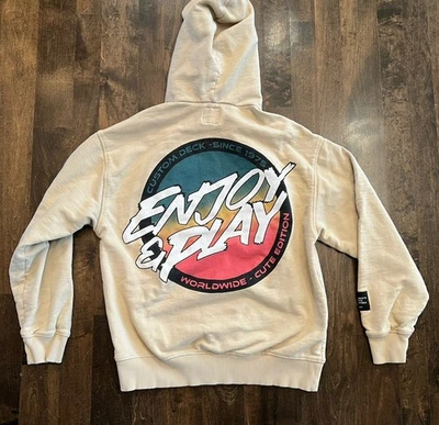 Sudadera con capucha Zara juvenil talla 13-14 años Enjoy & Play cubierta personalizada monopatín Foto 1 de 4