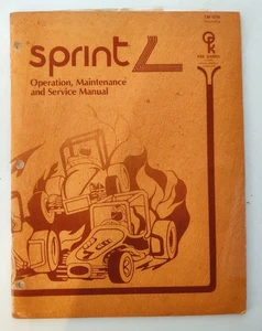 ATARI SPRINT original arcade manual - NICE - Picture 1 of 2