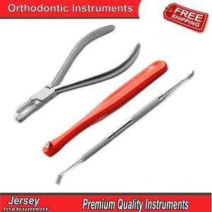 Orthodontic Bands Remover Plier Band Pusher Scaler Placement Seater Dental Tools - Picture 1 of 7