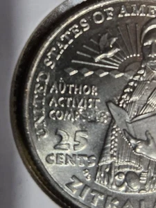 2024 P-Zitkla-SA Large Strike Through Error Quarter Coin - Picture 1 of 7