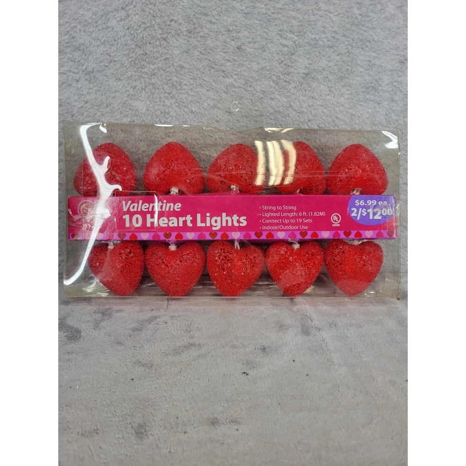 Cupidos Flecha San Valentín Corazón Luces Cuerda a Cuerda Conectable 10 Unidades Foto 1 de 3